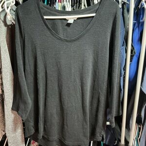 Tommy Bahama Charcoal Long Sleeve Tee